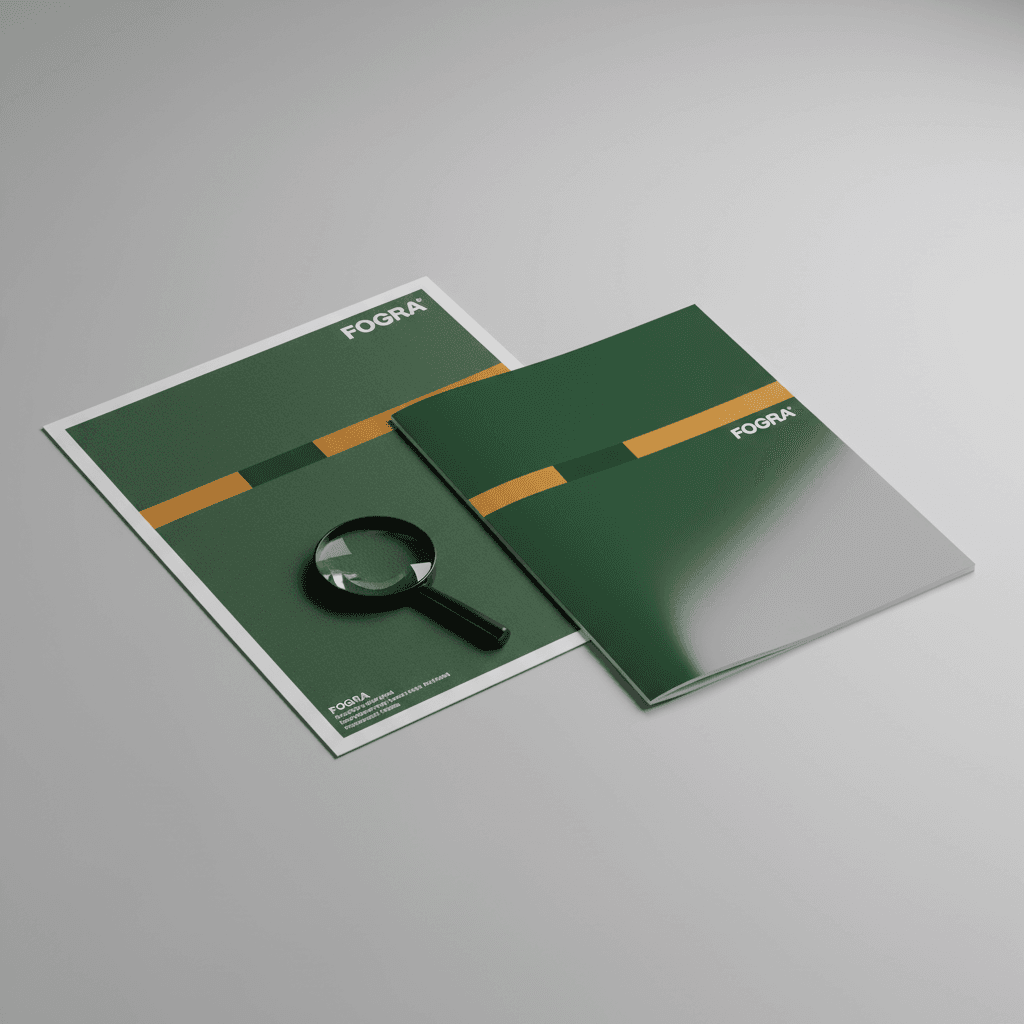 Designer working on print layout and proofing