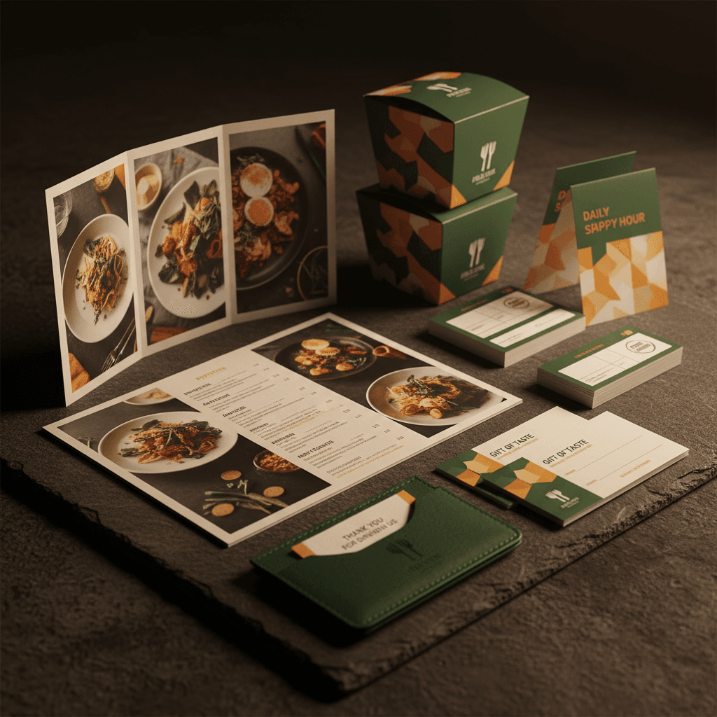 Restaurants & Hospitality print materials