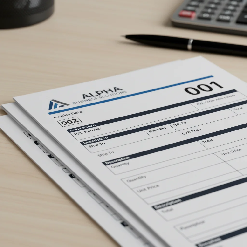 Sequential numbering on NCR forms with perforated crash numbering stub